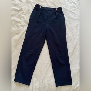 Topshop Navy trousers, size 2
